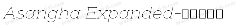 Asangha Expanded字体转换